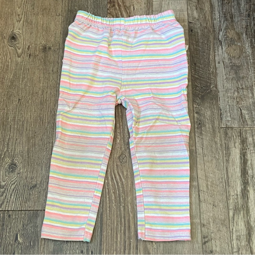 Garanimals Pastel Striped Leggings with ruffled bottoms